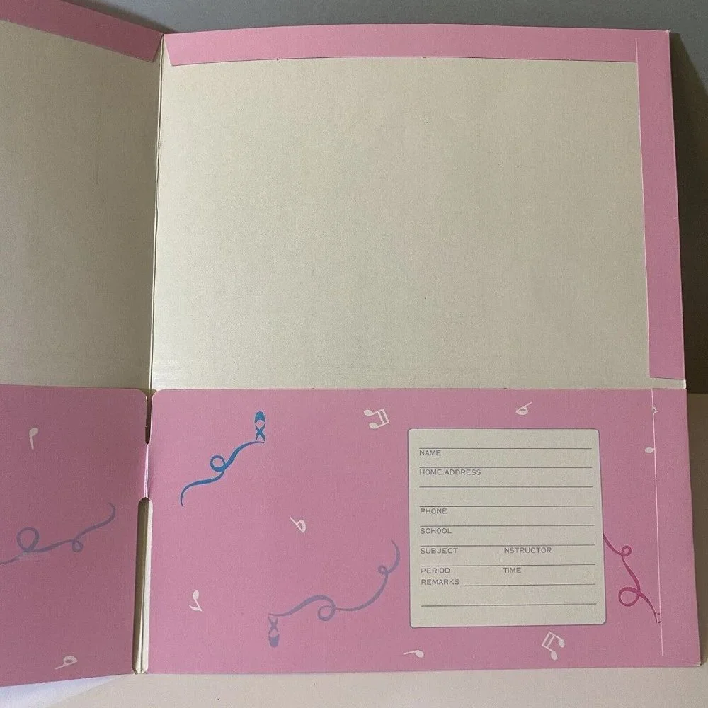 Vintage Sanrio 1989 Folder Petit Plie Ballet Slippers Pocket Portfolio